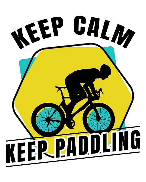 calm, paddling, bicycle