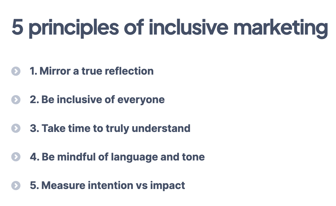 The 5 principles of inclusive marketing