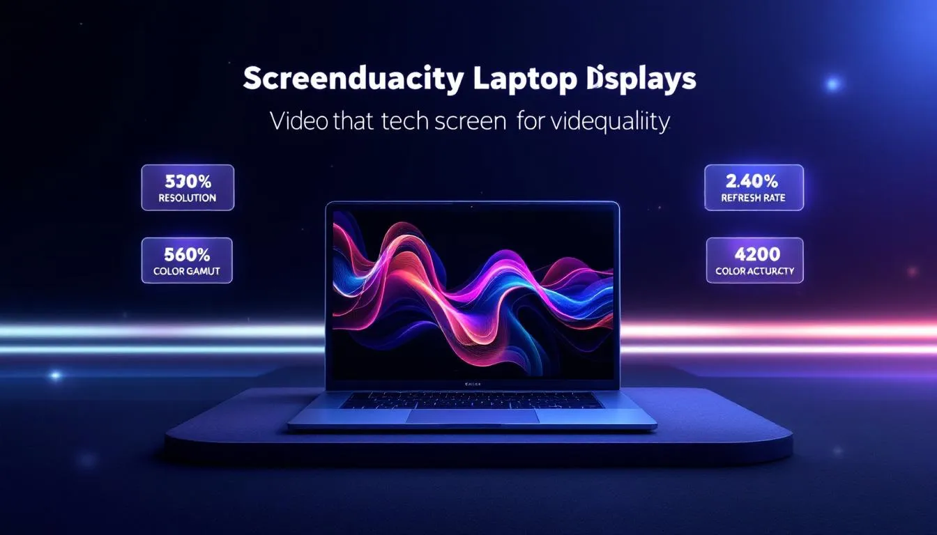 Bildschirmqualit&auml;t und Aufl&ouml;sung von Laptops f&uuml;r die Videobearbeitung.