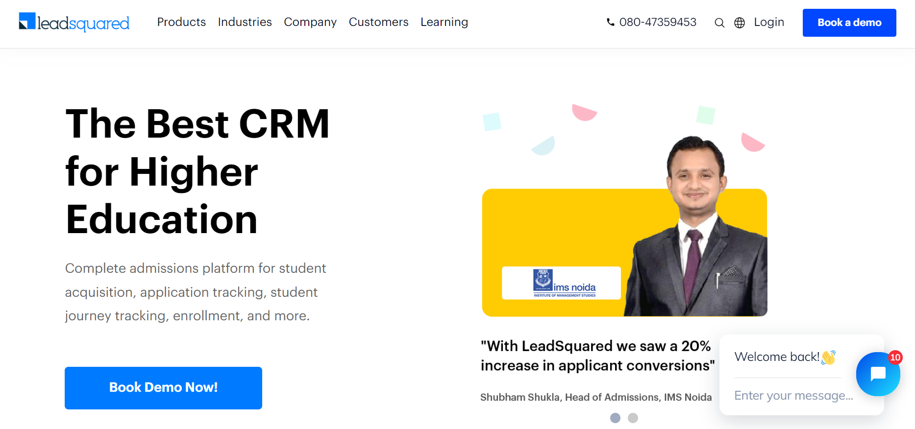 LeadSquared - best CRM for higher education