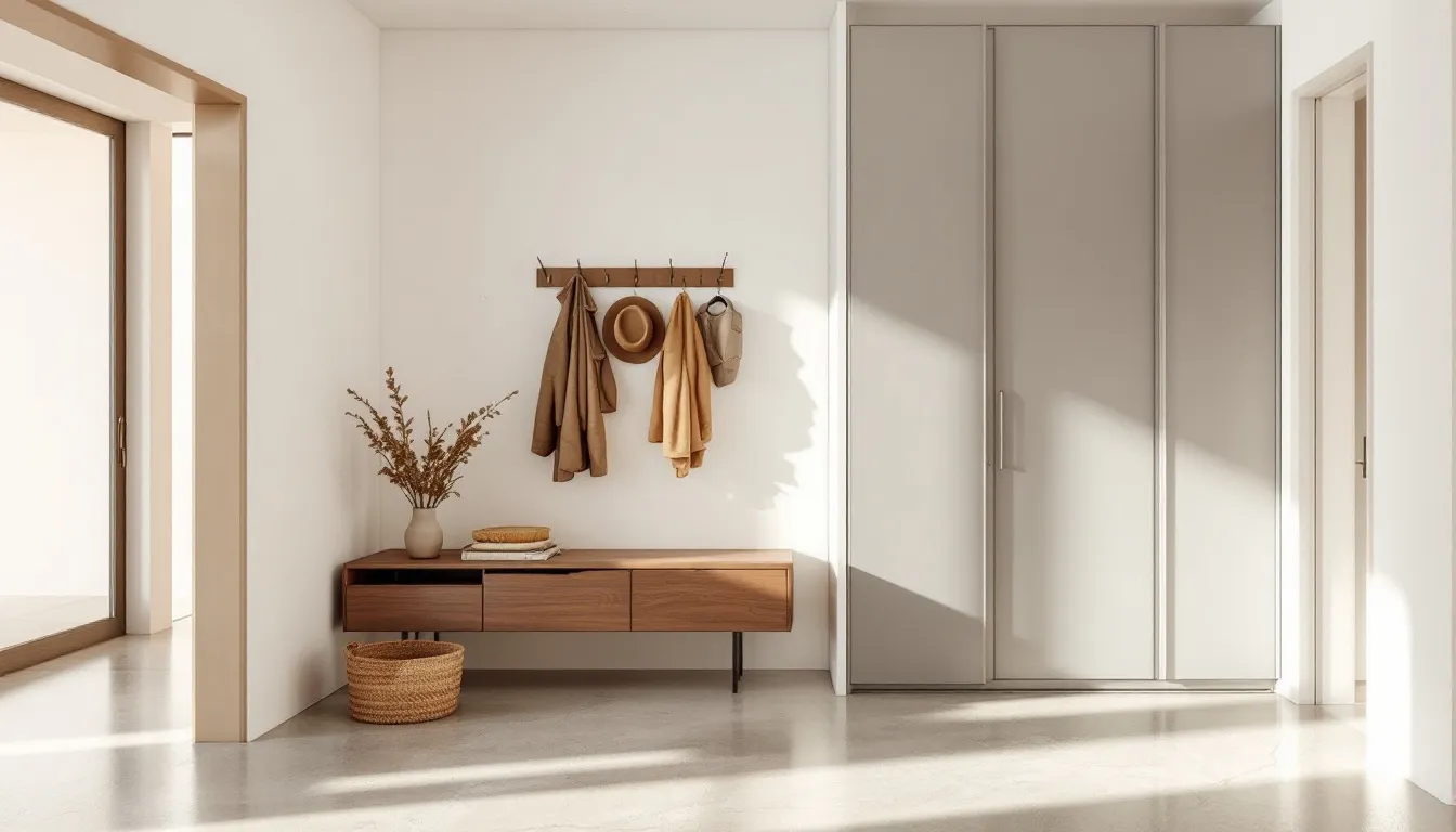 An inviting and functional entryway that highlights essential elements for a well-designed space.