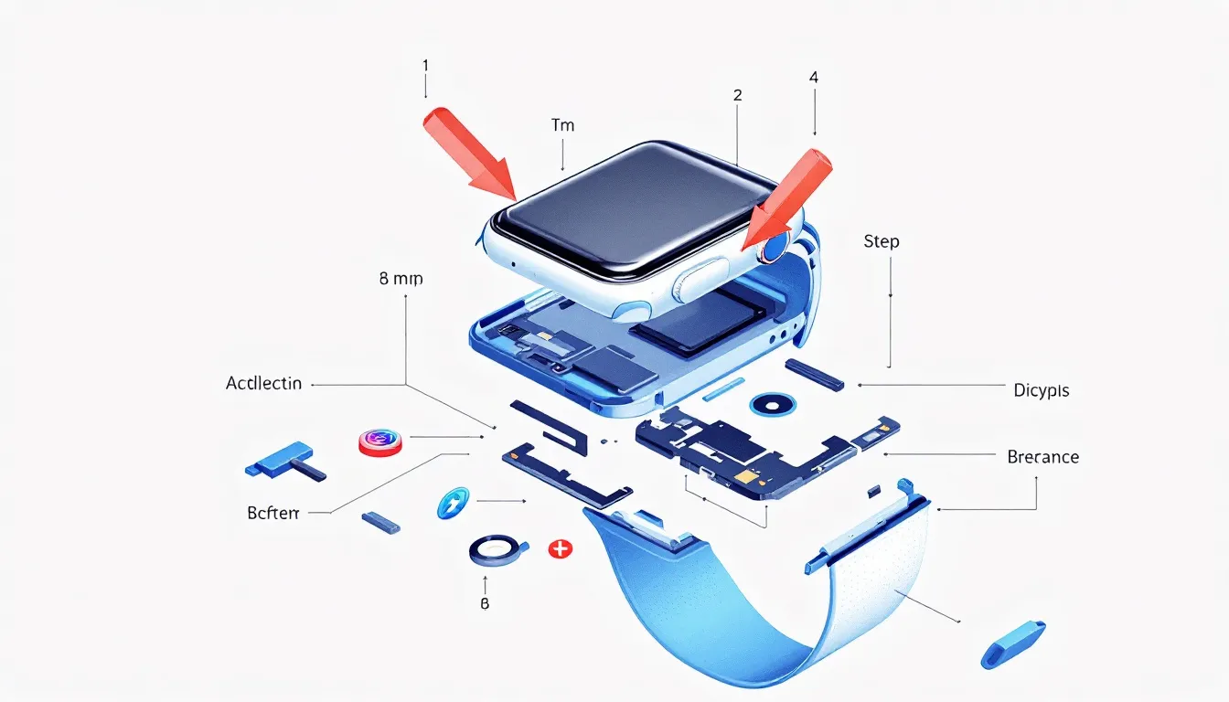 Proces wymiany szybki w Apple Watch 9.