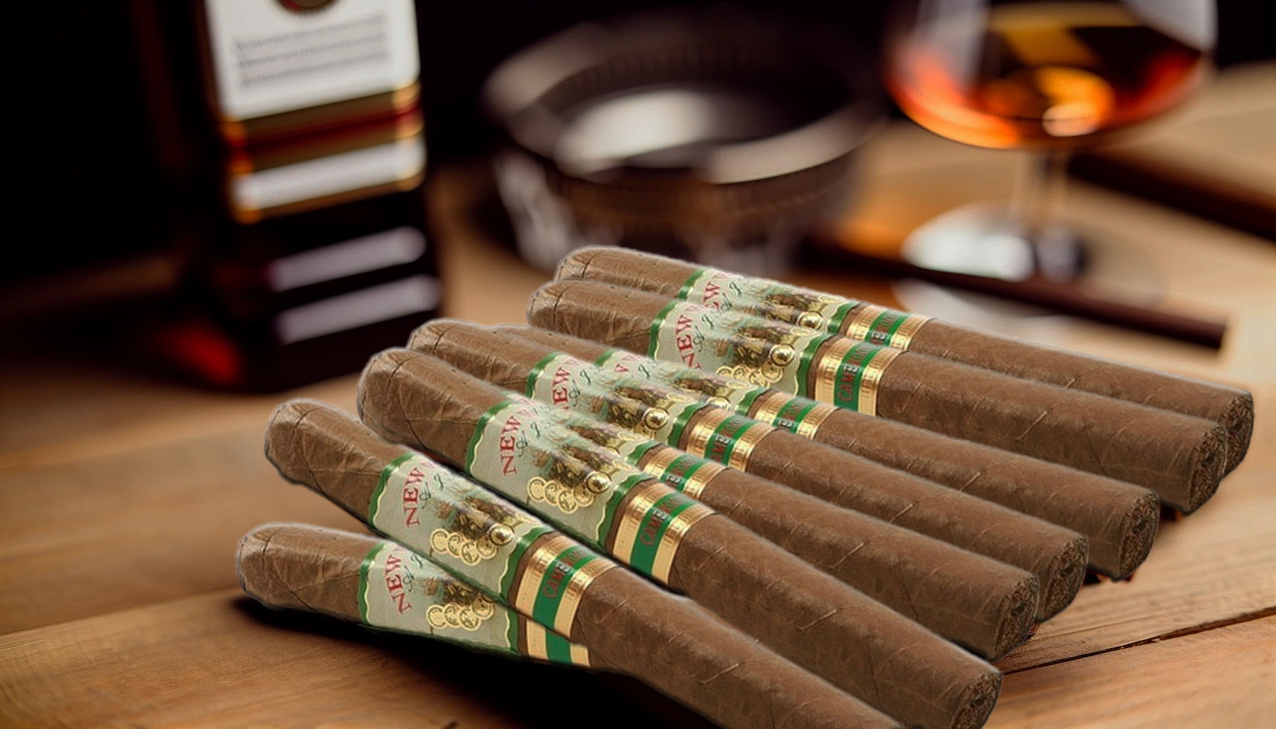 Selection of New World Cameroon cigars with distinct tapered ends