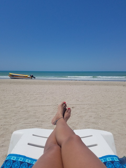 beach, feet, summer