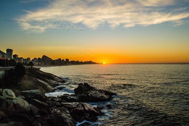 sunrise, mirante do leblon, landscape, beach, leblon, sea, ocean, nature, outdoor, clouds, morning, leblon, leblon, leblon, leblon, leblon