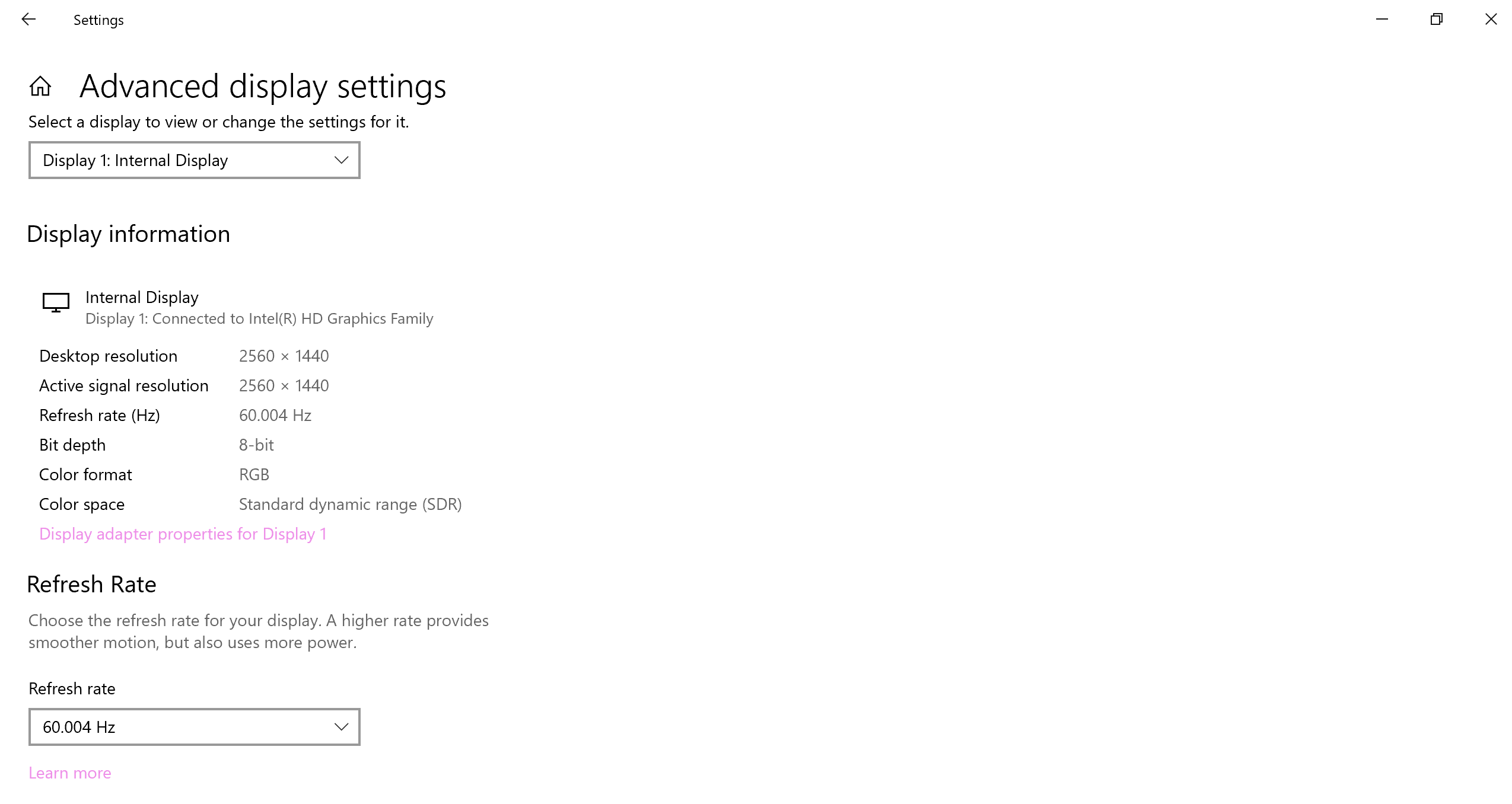 How to check your PC's refresh rate