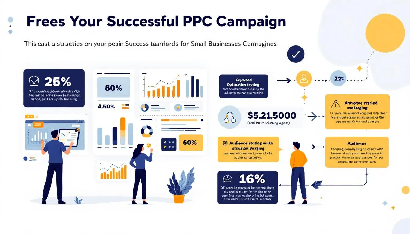 A successful PPC campaign being analyzed by a marketing agency for small businesses.