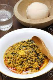 Egusi Soup And Pounded Yam, Nigerian Cuisine Stock Photo, Picture And  Royalty Free Image. Image 48693224.
