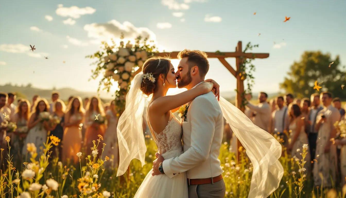 Beautiful wedding moments captured in a gallery of real weddings.