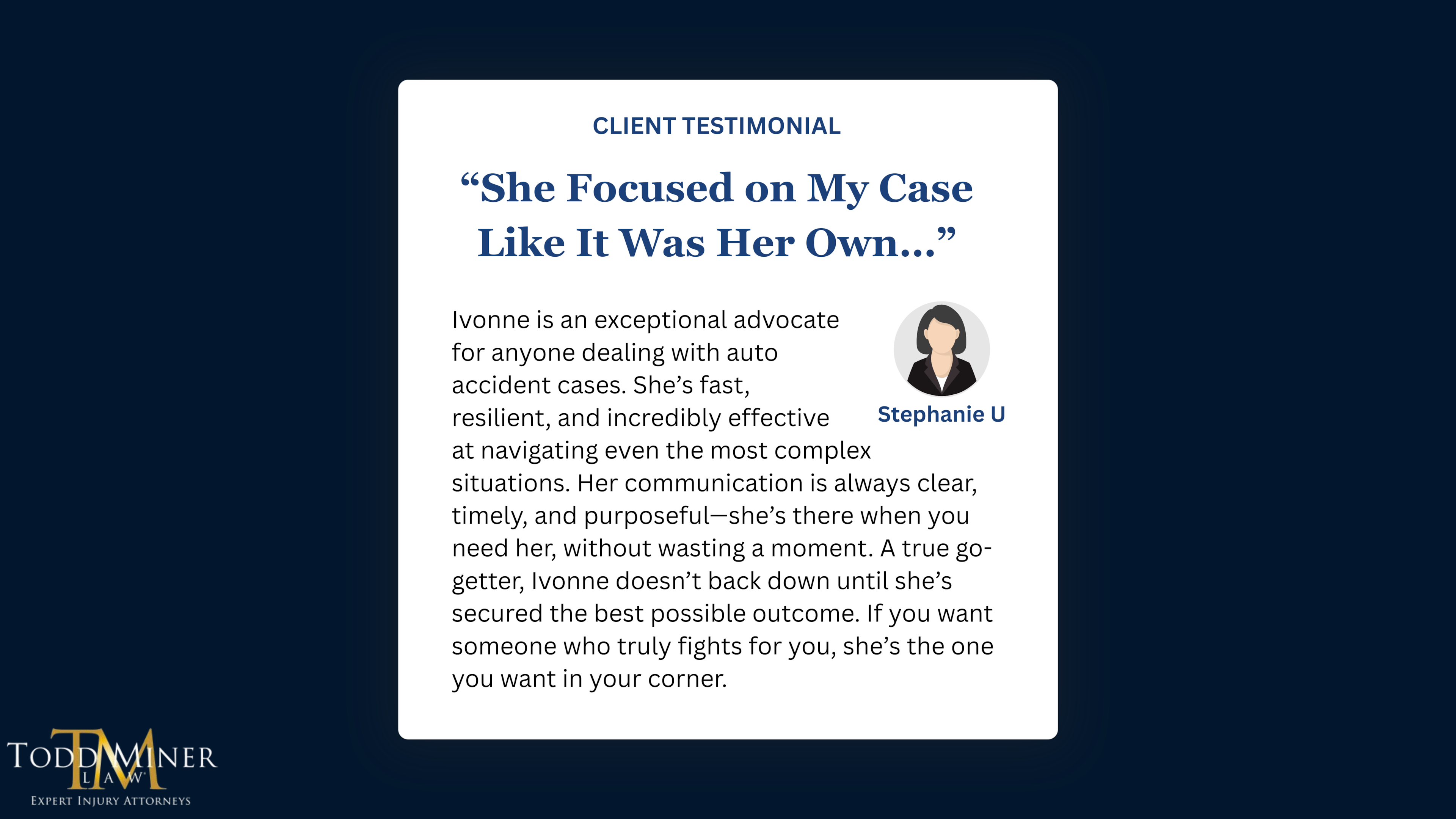 Exceptional Auto Accident Advocate