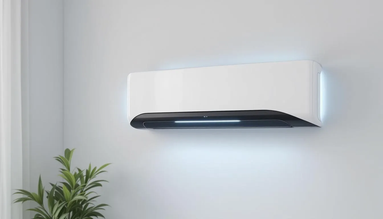 An air conditioning unit providing a quiet and comfortable atmosphere.
