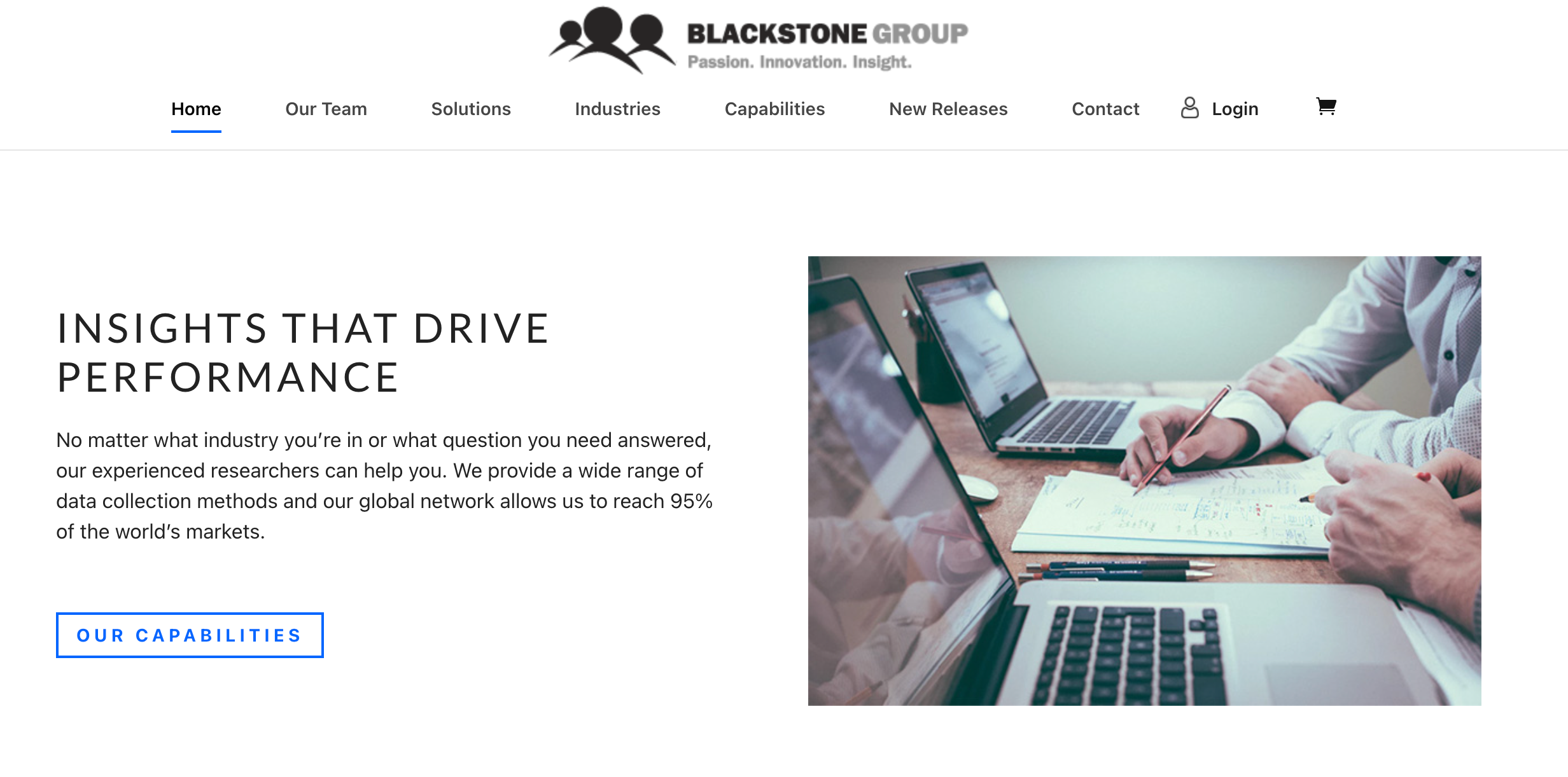 Blackstone Group international research agency