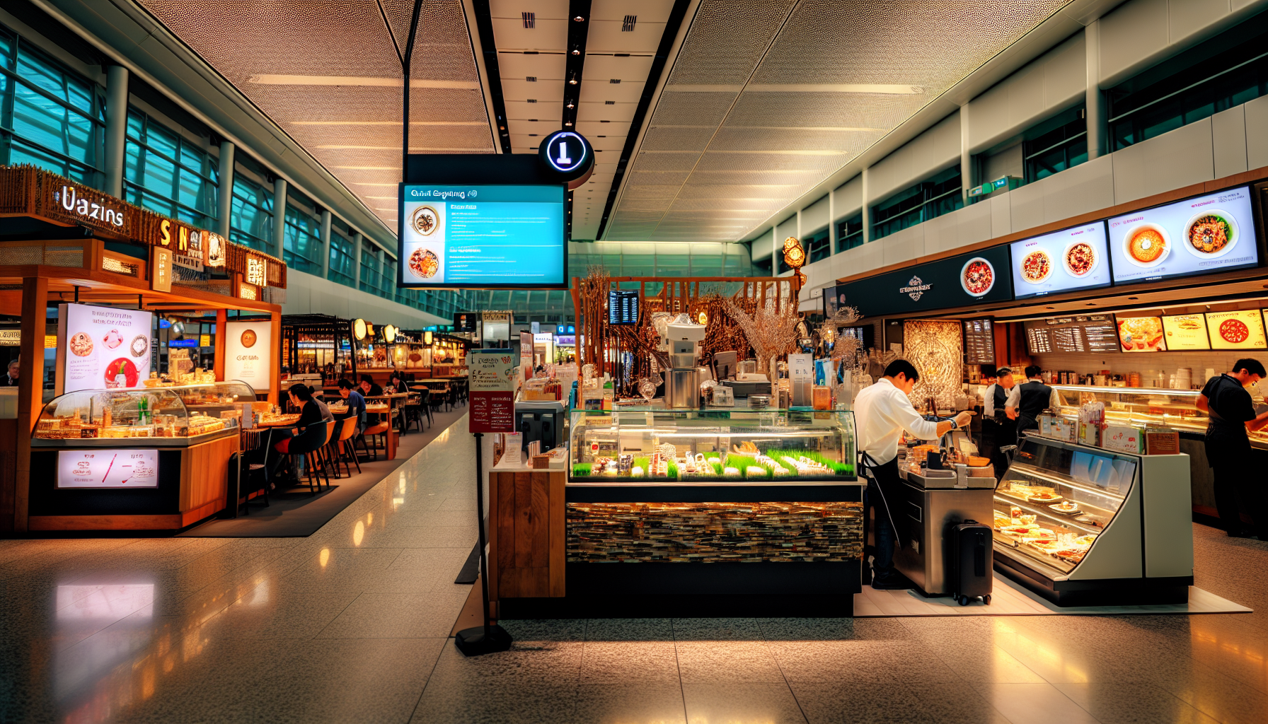 Dining options at Terminal 8