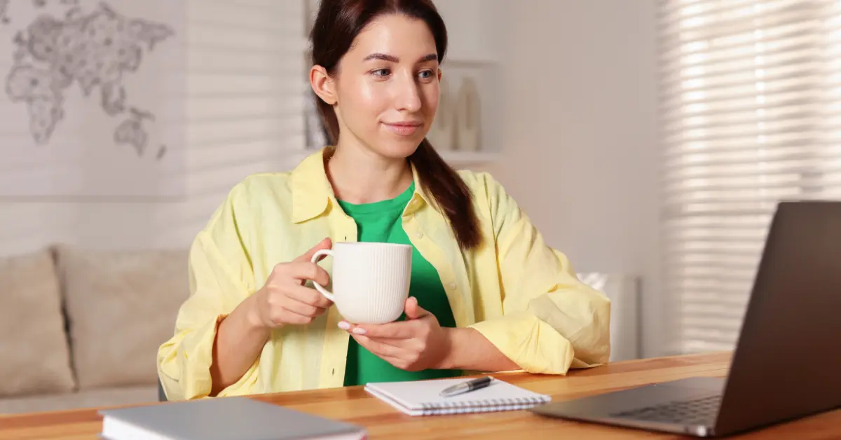 Woman adjusting her cash flow model for her OnlyFans business to forecast future cash inflows and outflows.