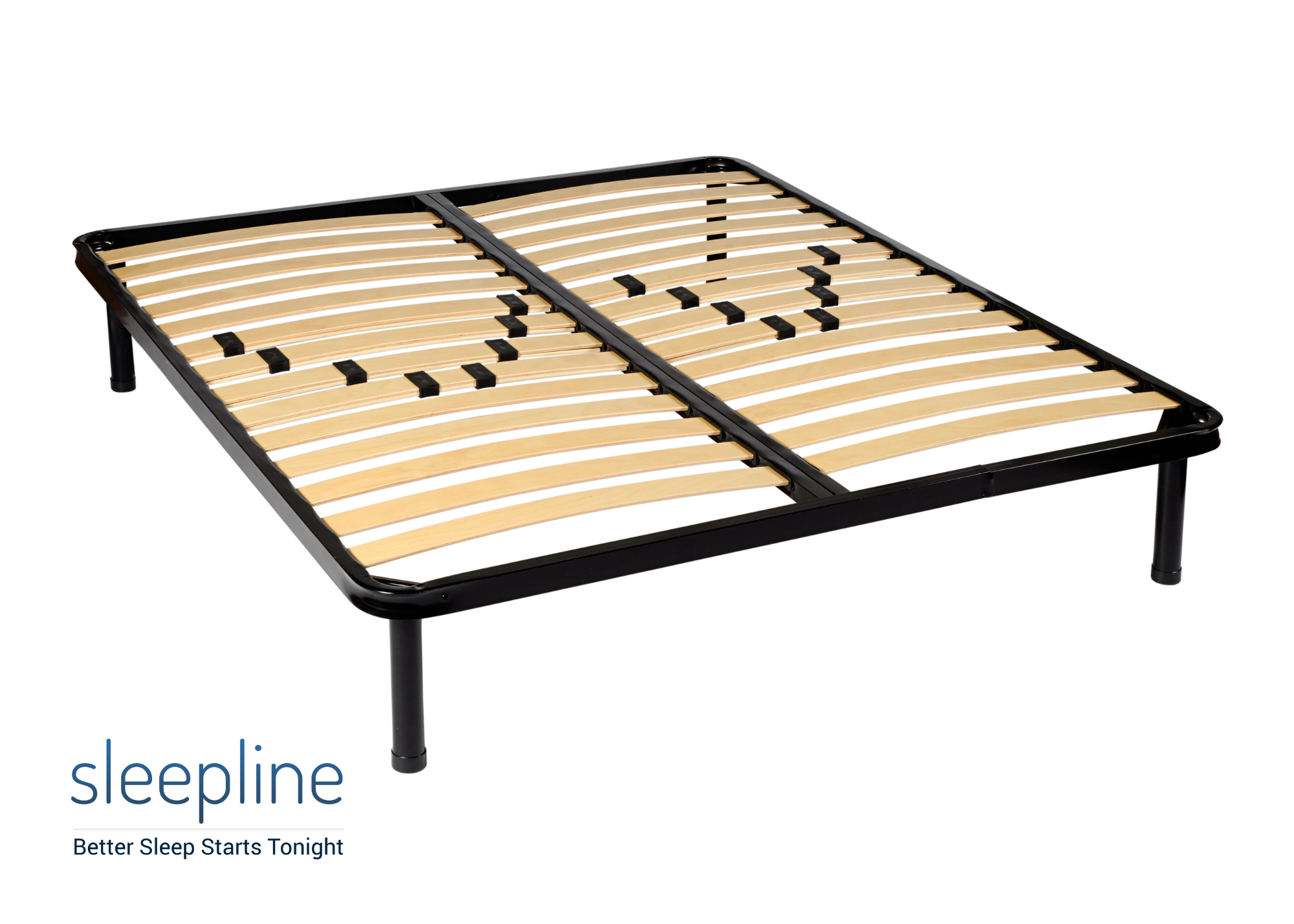 Slatted mattress foundation