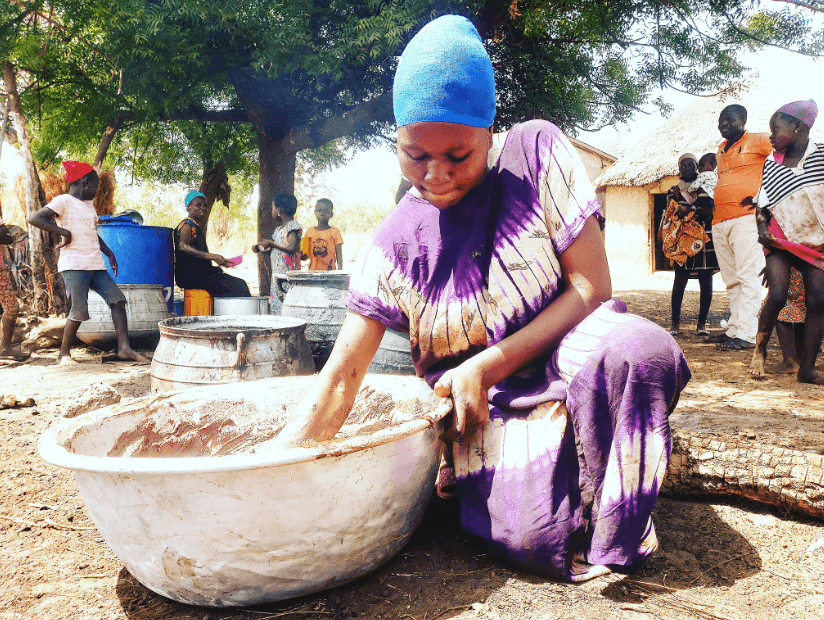 Woman Making Shea Butter taken by Araphat Abass Ghana