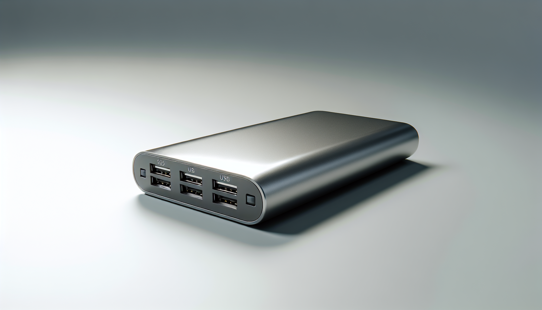 Multiple USB ports of a power bank