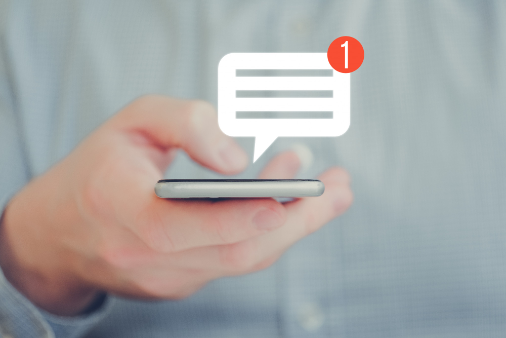 sms marketing messages get noticed faster than an email and have a high open rate