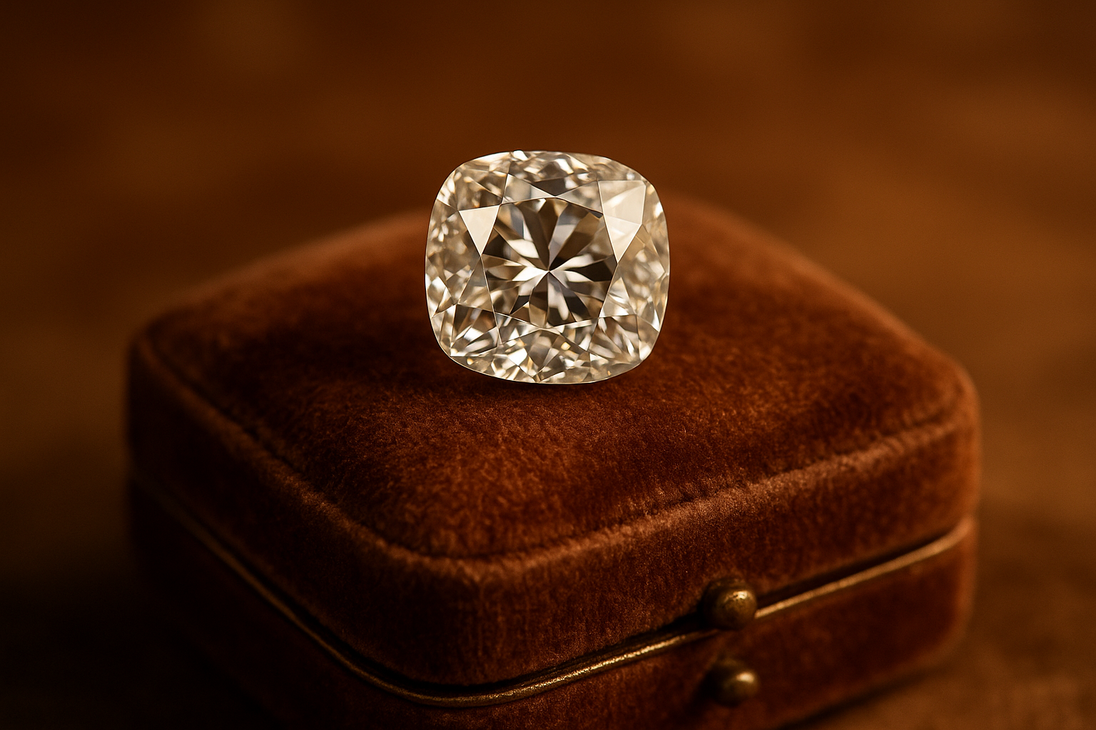 Antique Old Mine cut diamond