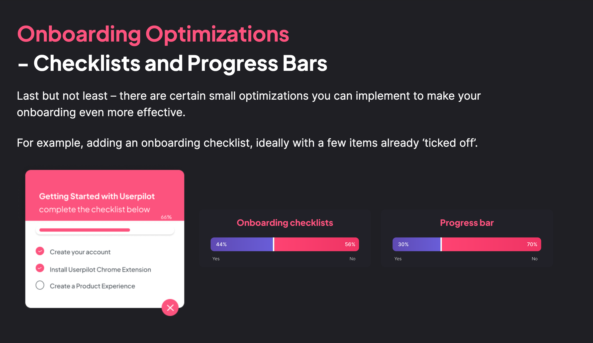 statistiche sullo stato dell'onboarding saas