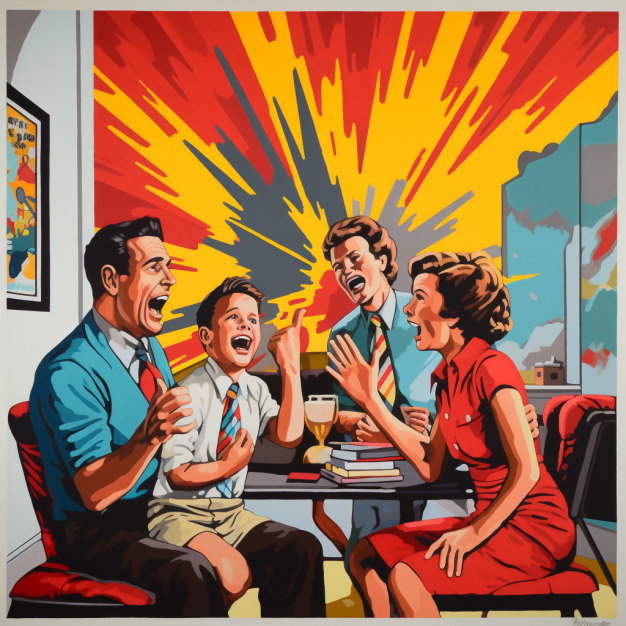 A family discussing the advantages and disadvantages of guarantor home loans