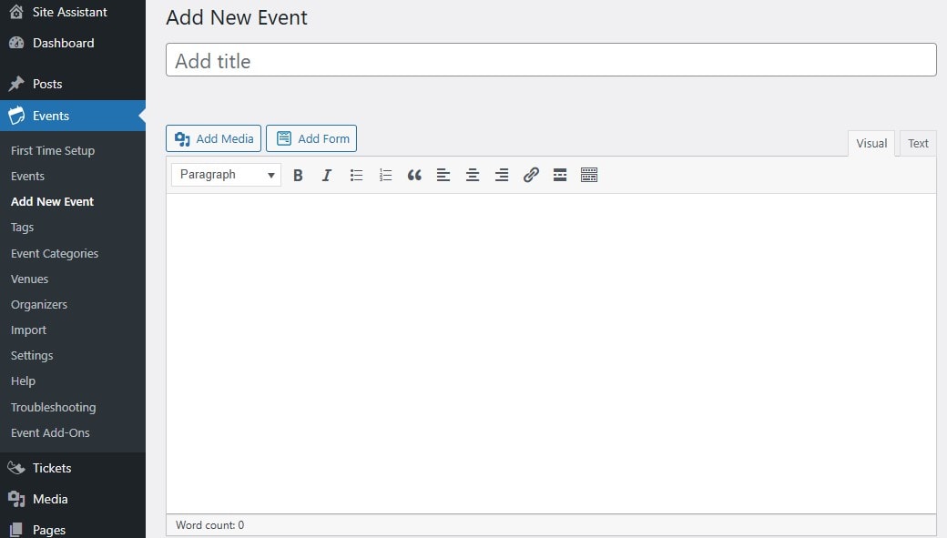 Adding new events