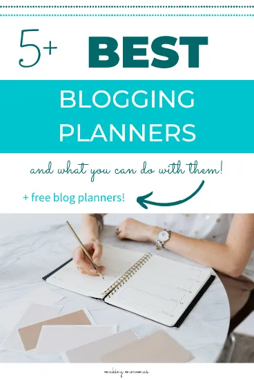 Best blogging planners pin