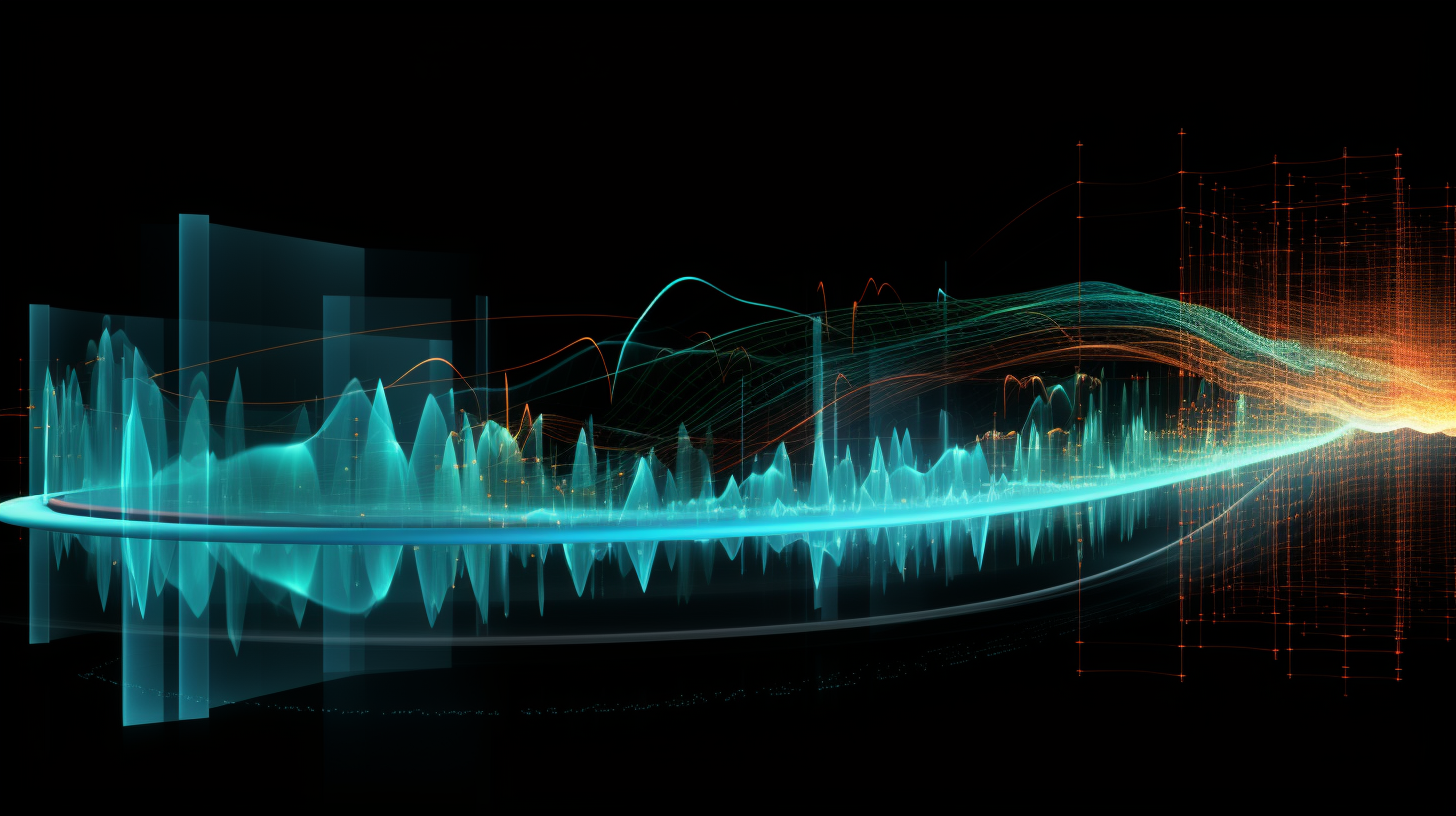 illustration of a drum sound wave moving through the air