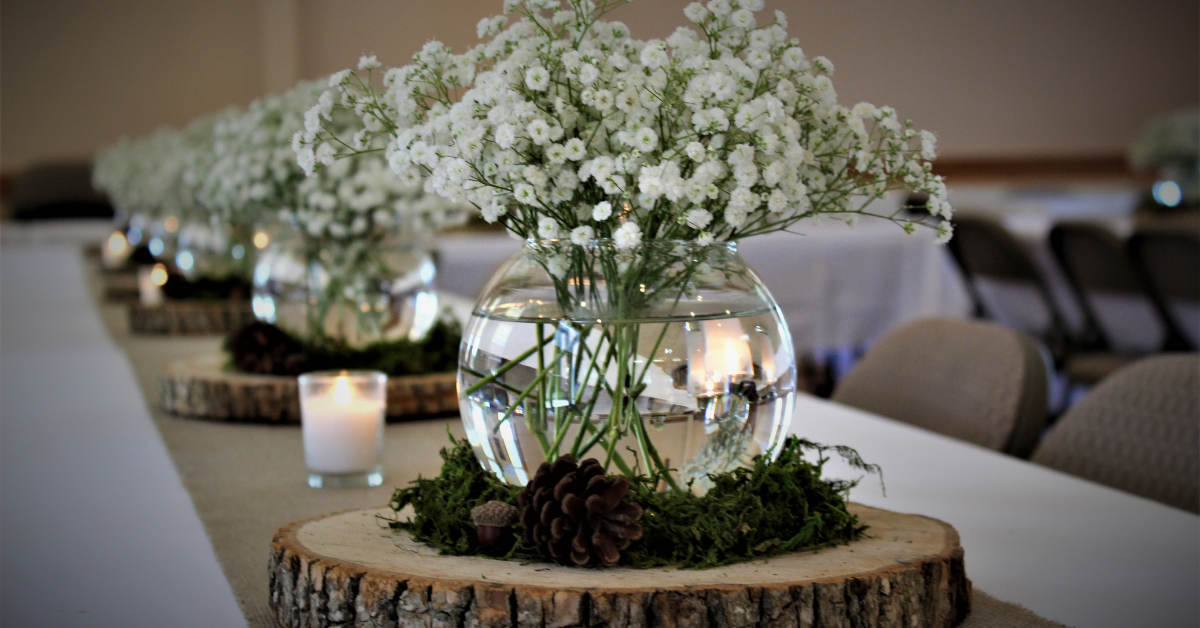 Take the woodland baby shower theme to the next level with rustic and elegant table decor.