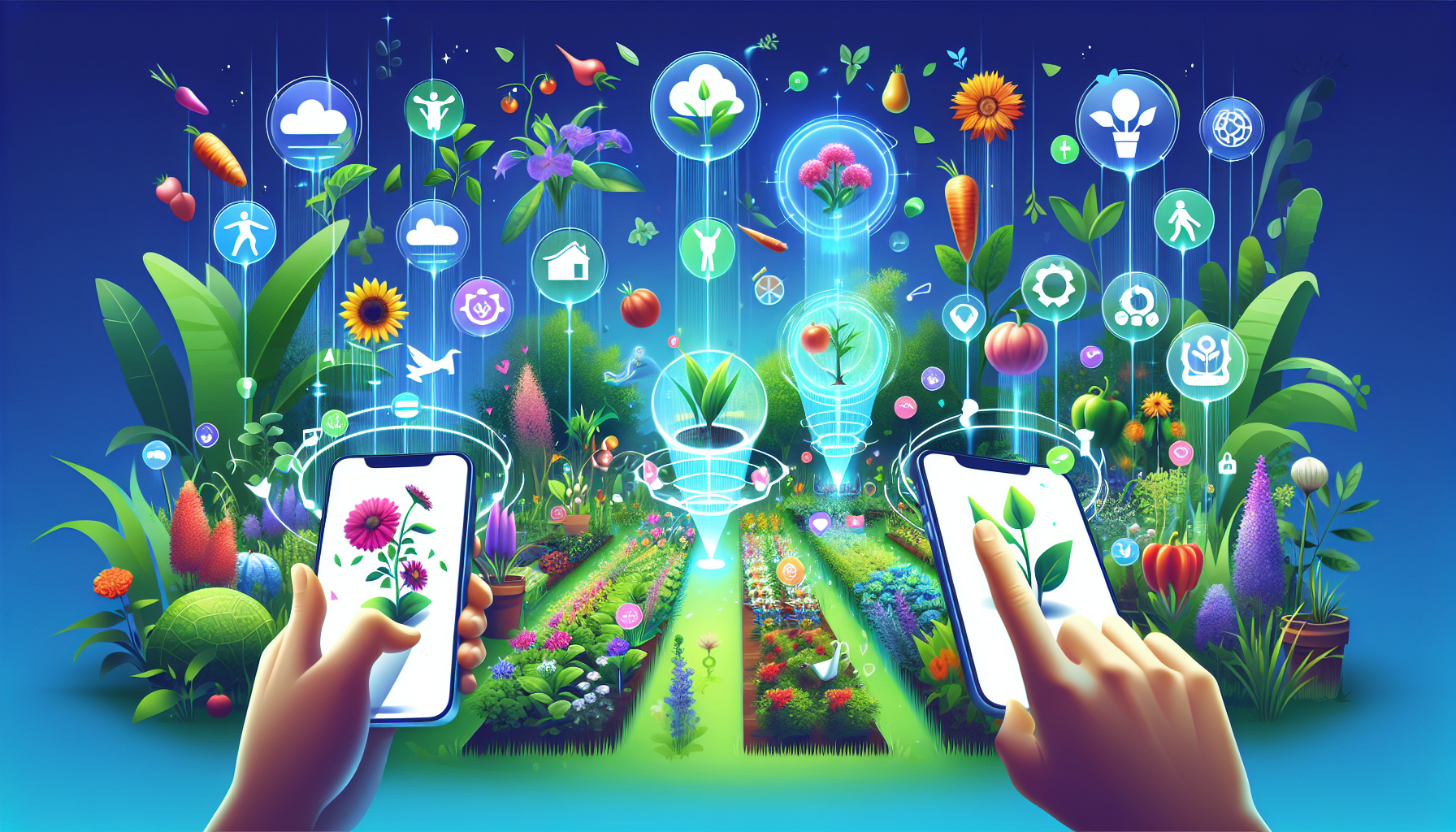 An illustrated case study of successful AR gardening apps.