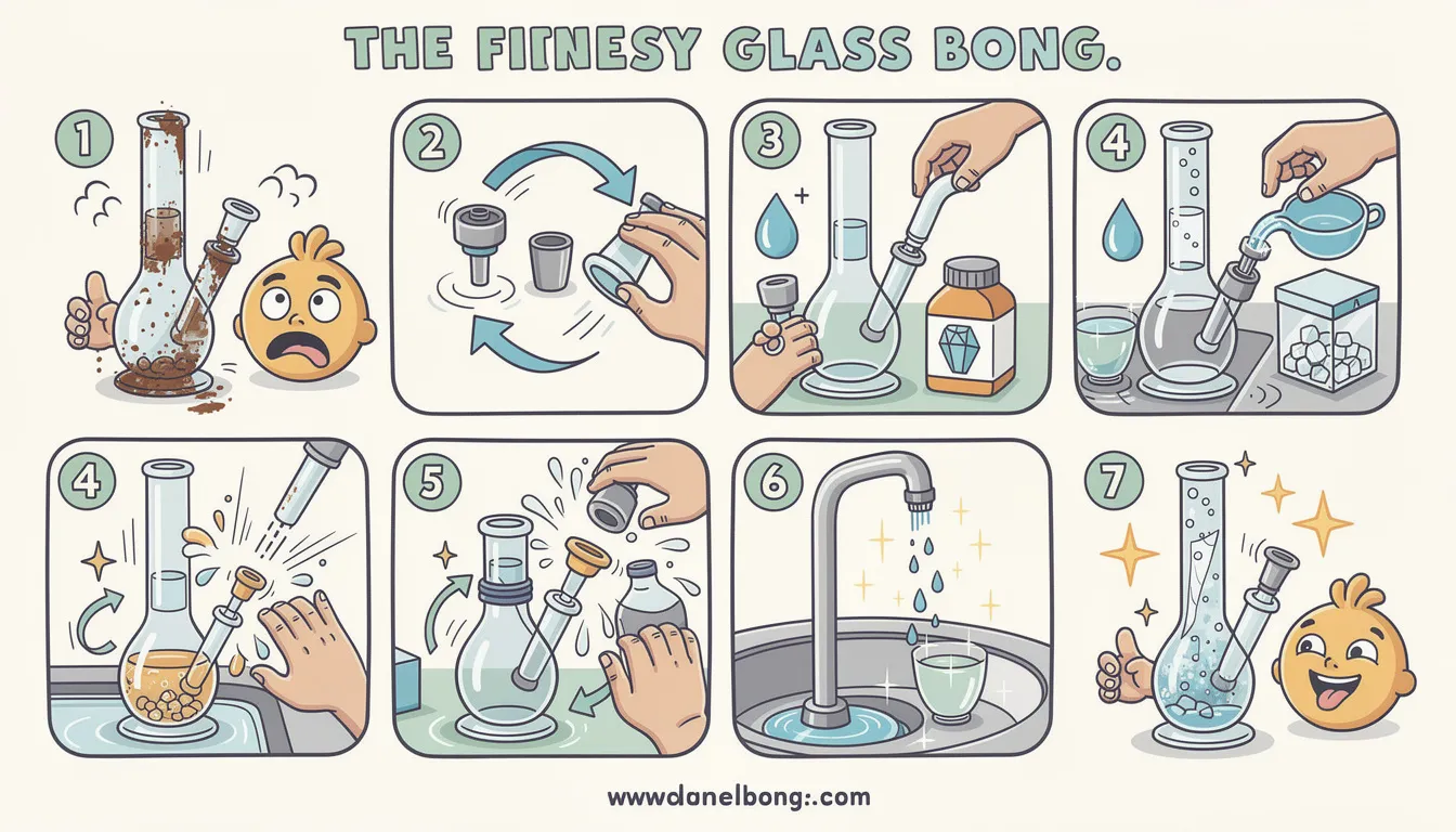 Eine Schritt-für-Schritt-Anleitung zur gründlichen Reinigung einer Bong.