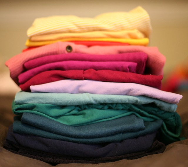 folded, laundry, stack