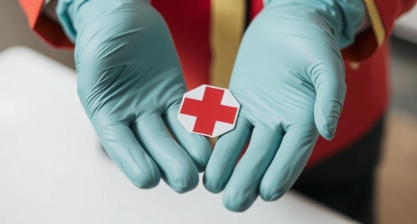 Gloves for workplace first aid kits