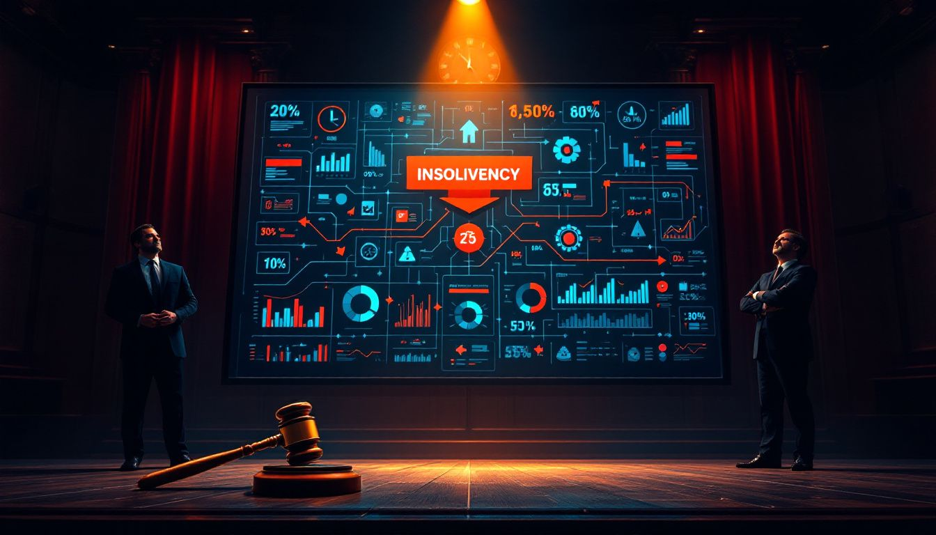 An infographic explaining estate insolvency and its implications.