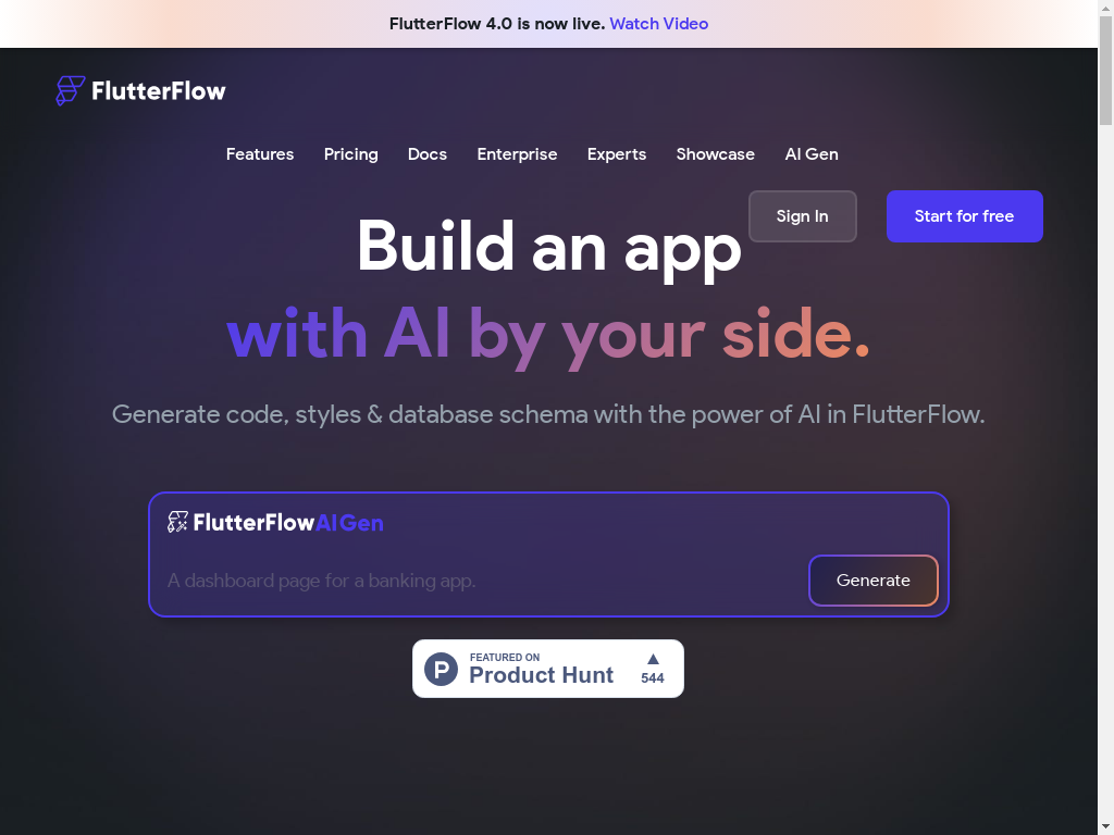 No Code review 2023 – FlutterFlow AI generator