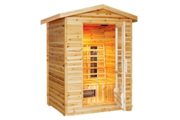 Image showing SunRay sauna available on Airpuria's website, with free shipping.