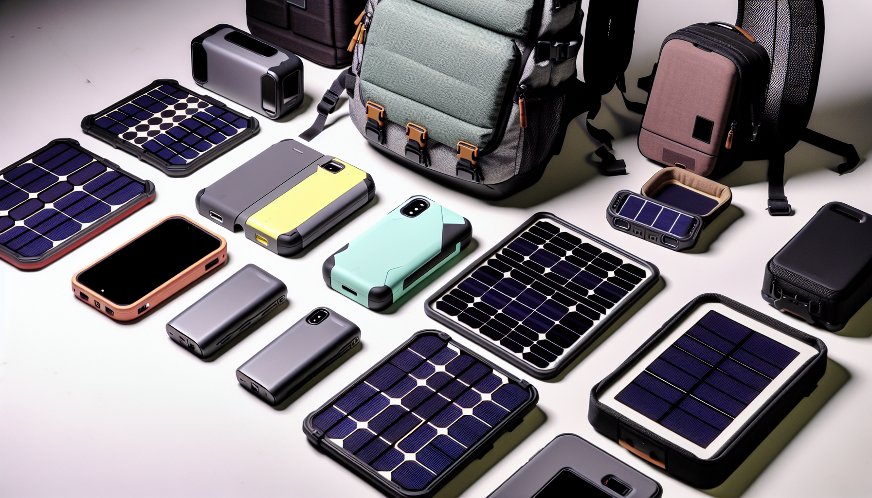 Solar panels and portable power devices