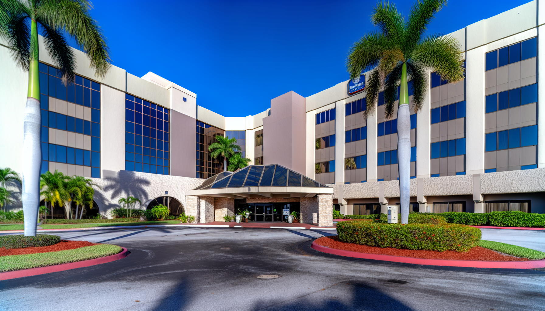 Best Western hotel exterior near Fort Lauderdale Airport Cruise Port
