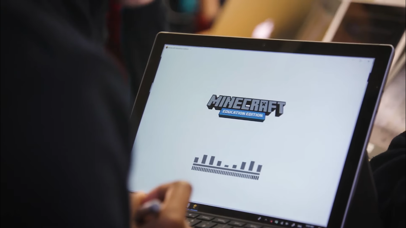 A still from the Minecraft Education trailer.