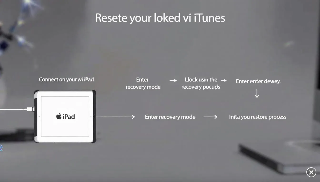 R&eacute;initialiser un iPad bloqu&eacute; via iTunes.