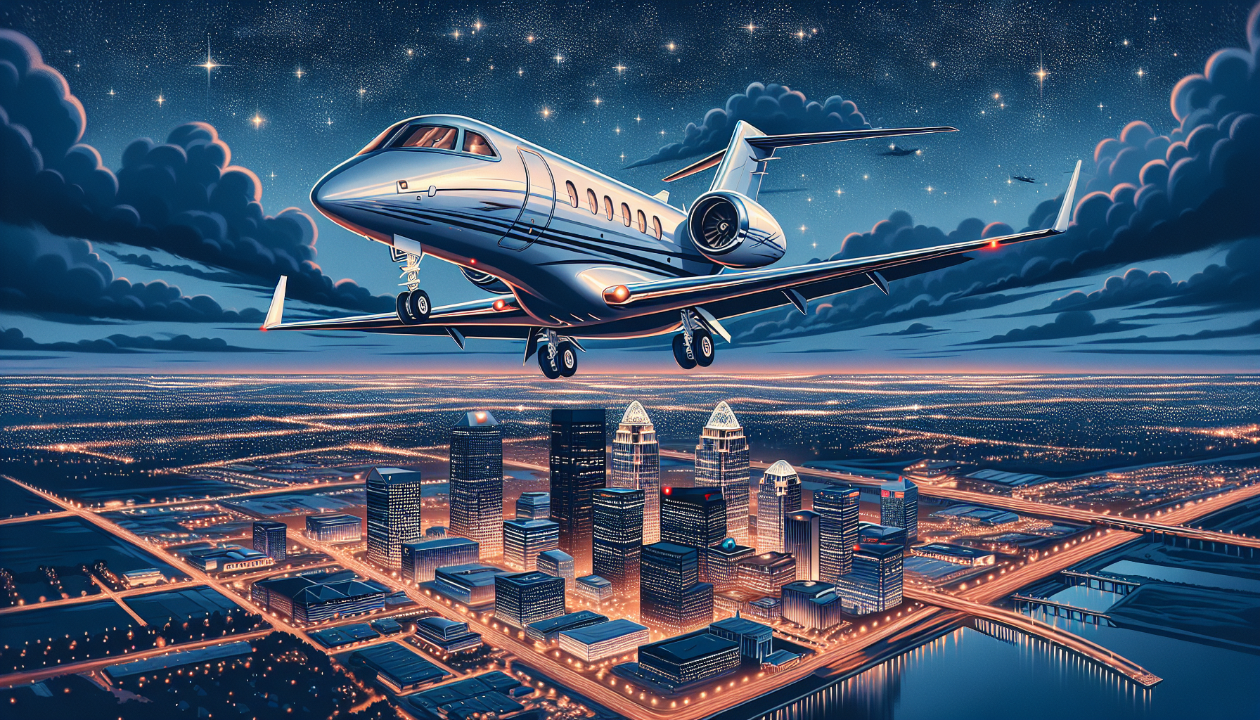 Luxurious private jet charter services in Dayton Ohio