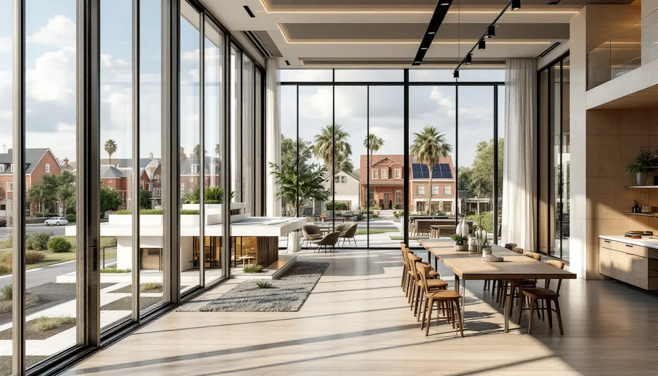 A welcoming office for a custom home builder inviting clients to start their journey.