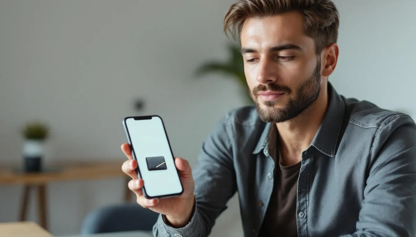 In de afbeelding bekijkt een shopper een productpagina op zijn smartphone, terwijl hij zich voorbereidt om meer te leren over verschillende kattenrassen, waaronder schattige kittens met diepblauwe ogen en de heilige birmaan. De focus ligt op het scherm, waar aanbiedingen en informatie over de vachten en oogkleuren van katten te zien zijn.