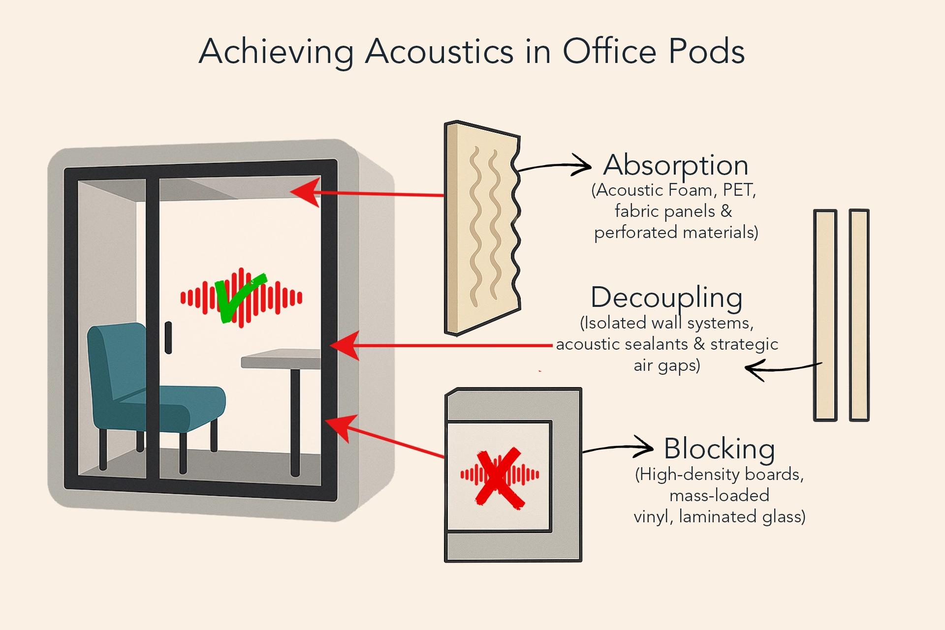 Achieving Soundproofing in Acoustic Office Pods