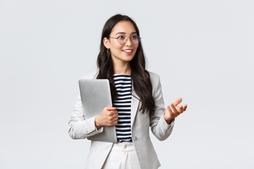 Professional woman posing