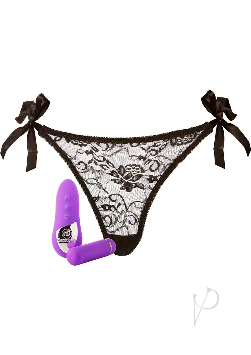 Sensuelle Pleasure Panty Bullet w/Remote Control – 15 Function Purple