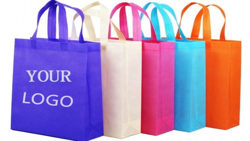 Custom reusable grocery bags
