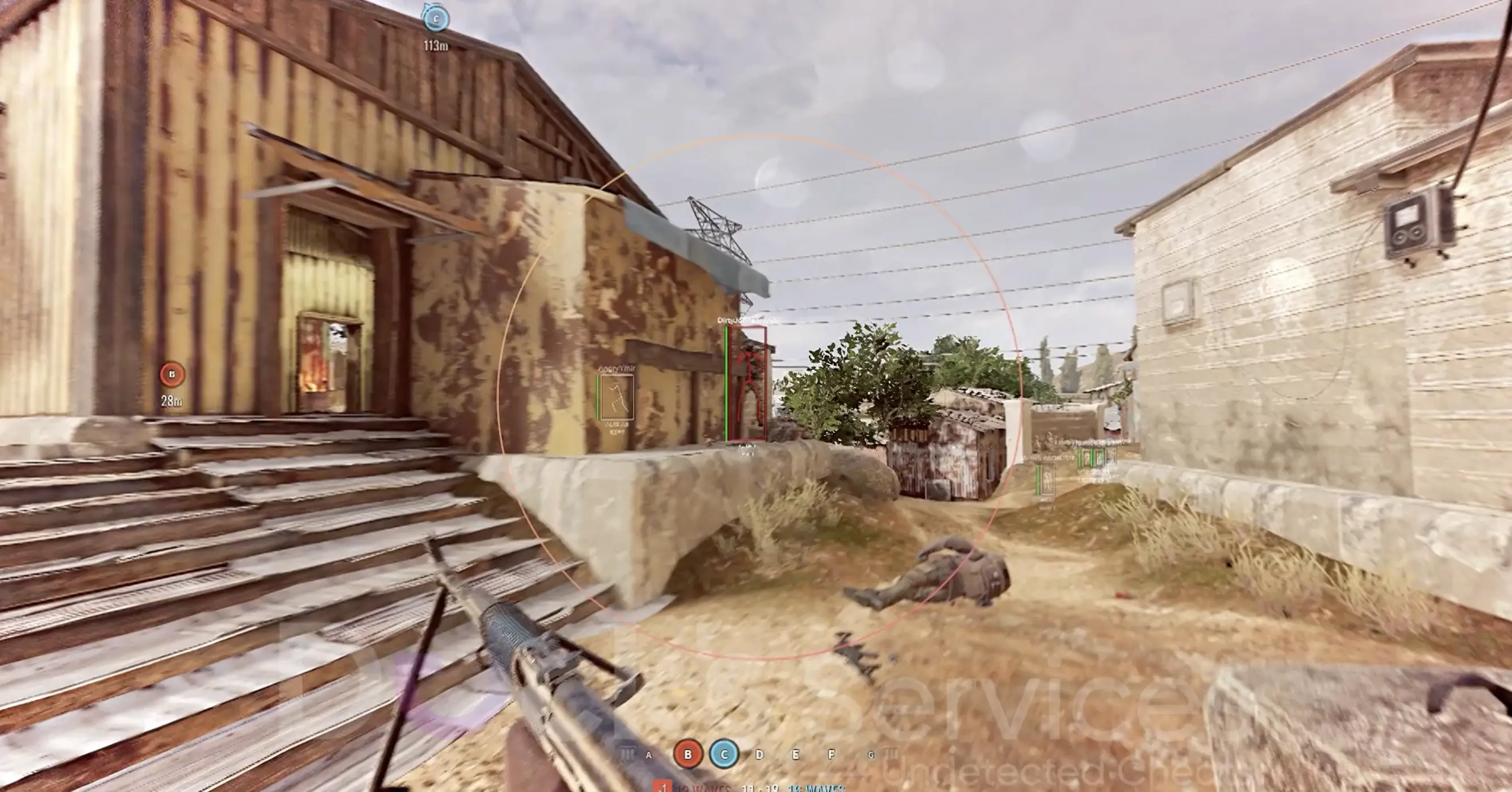 Team coordination with tactical planning and communication in a combat scenario