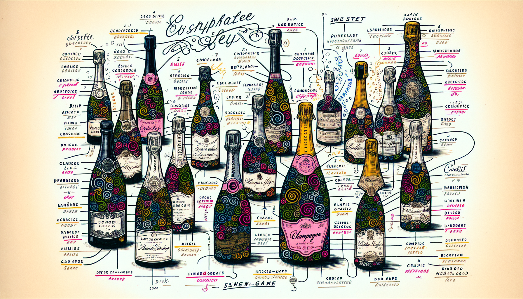 Illustration of deciphering Champagne labels