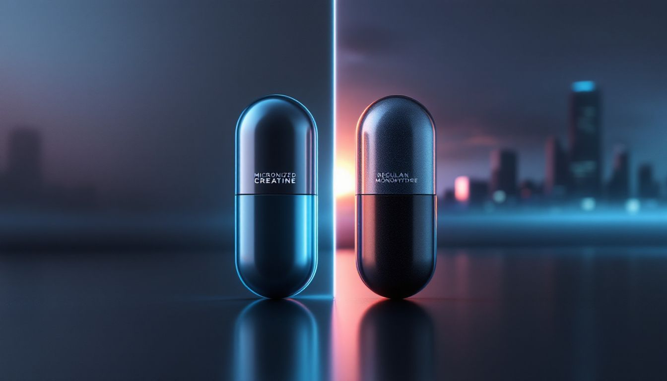 A comparison of micronized creatine and regular creatine monohydrate.